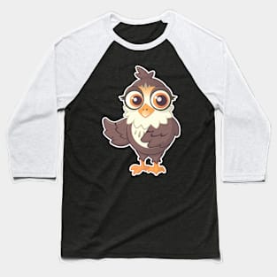 Cute Vector Owl Baseball T-Shirt